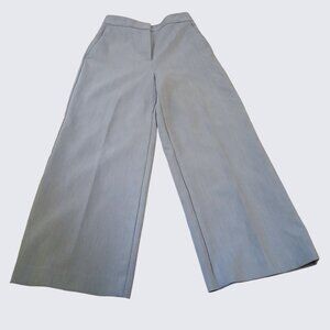 ZARA Gray High-Rise Wide Leg Dress Trousers XS